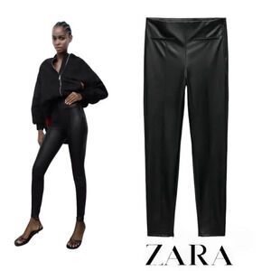 ZARA | Black | FAUX LEATHER LEGGINGS (5427/530)
